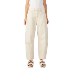 TRIARCHY IVORY WIDE LEG JEANS SIZE 27